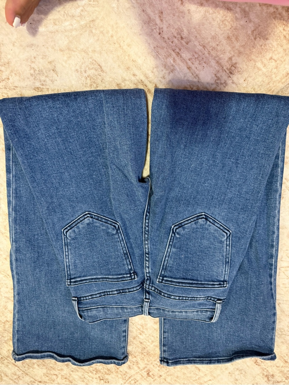 Just Black Wide Leg Jeans in Blue Denim